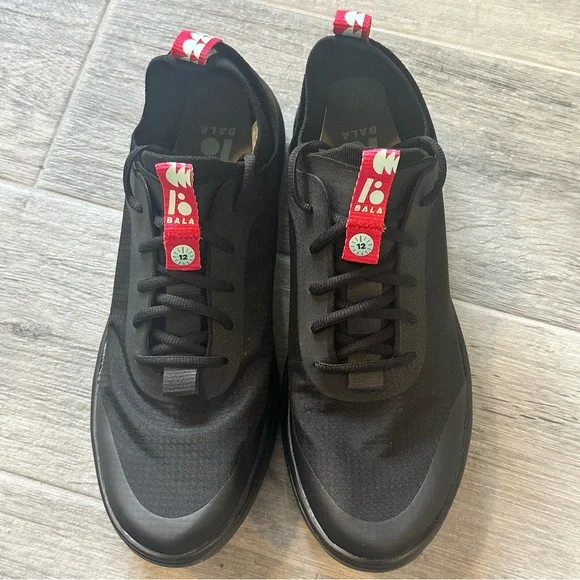BALA 12 BLACK NOCTURNAL NURSING SNEAKERS SIZE WOMEN 11.5 MENS 10.5 - Picture 2 of 7